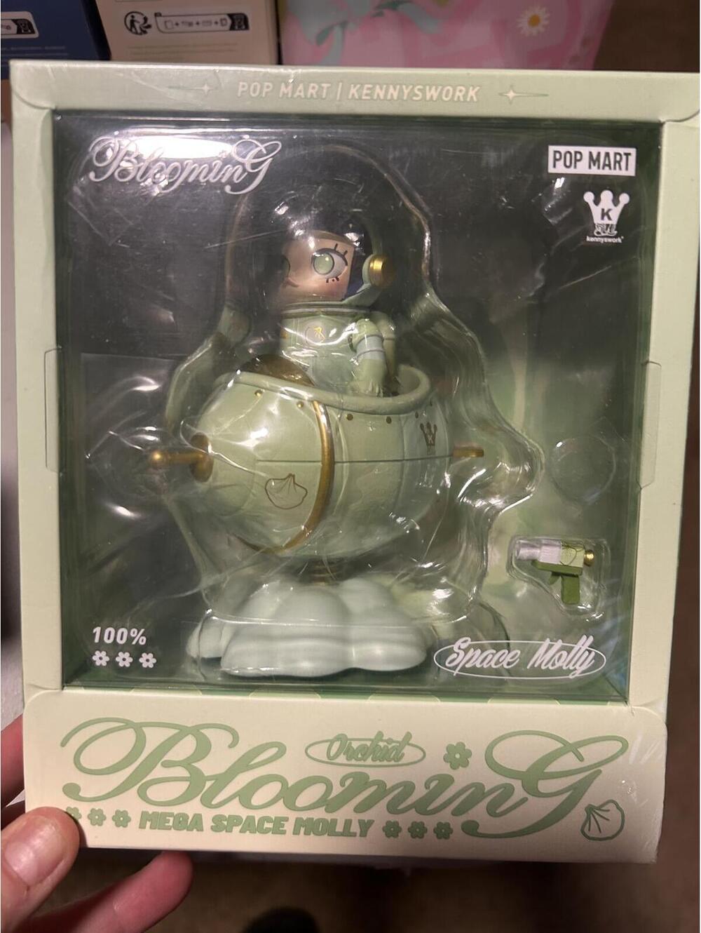 US SELLER Thailand Exclusive Mega Space Molly 100% Blooming Orchid Pop Mart - Picture 3 of 7